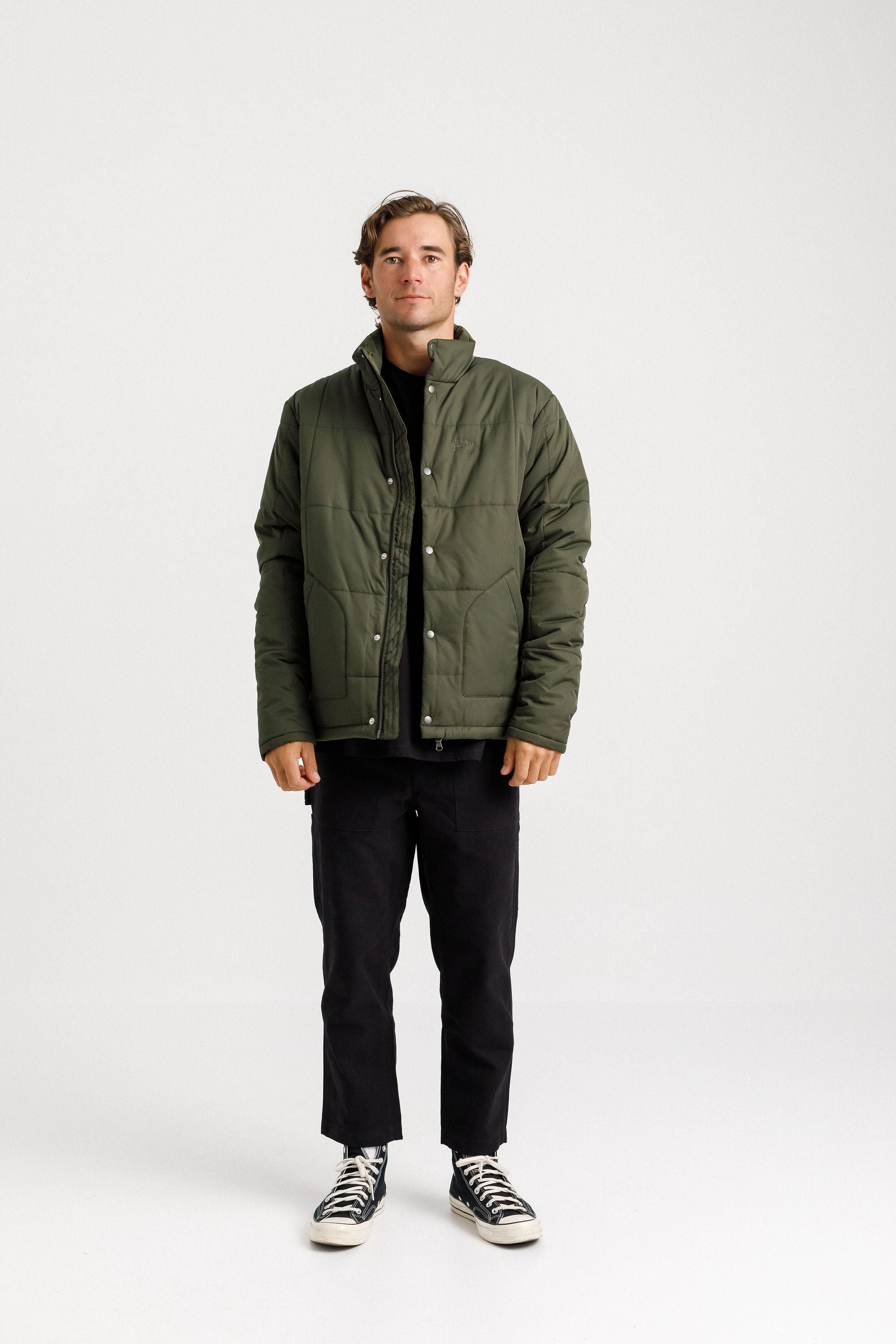 Diem Puff Jacket Sale Green