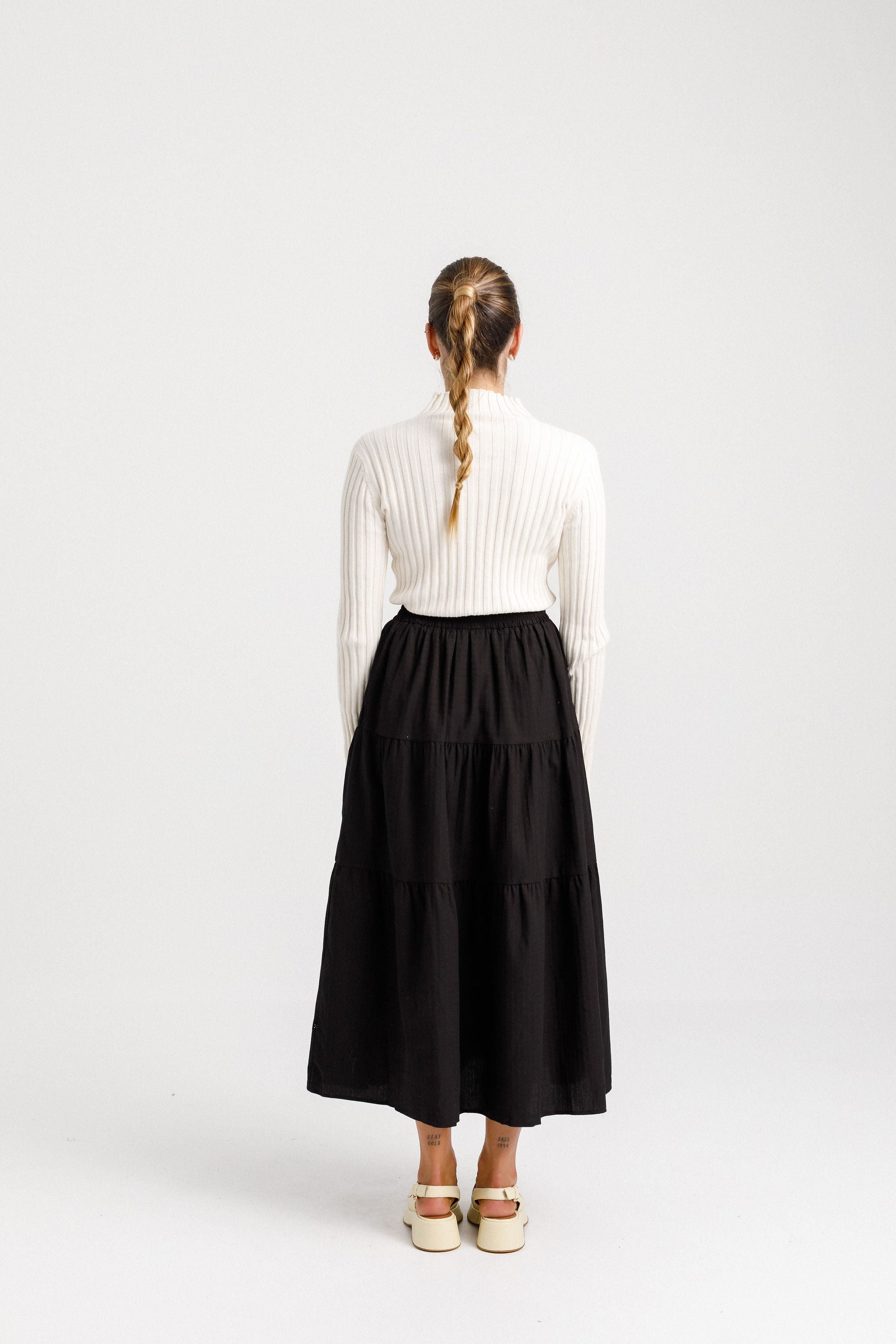 Black cotton shop skirt nz