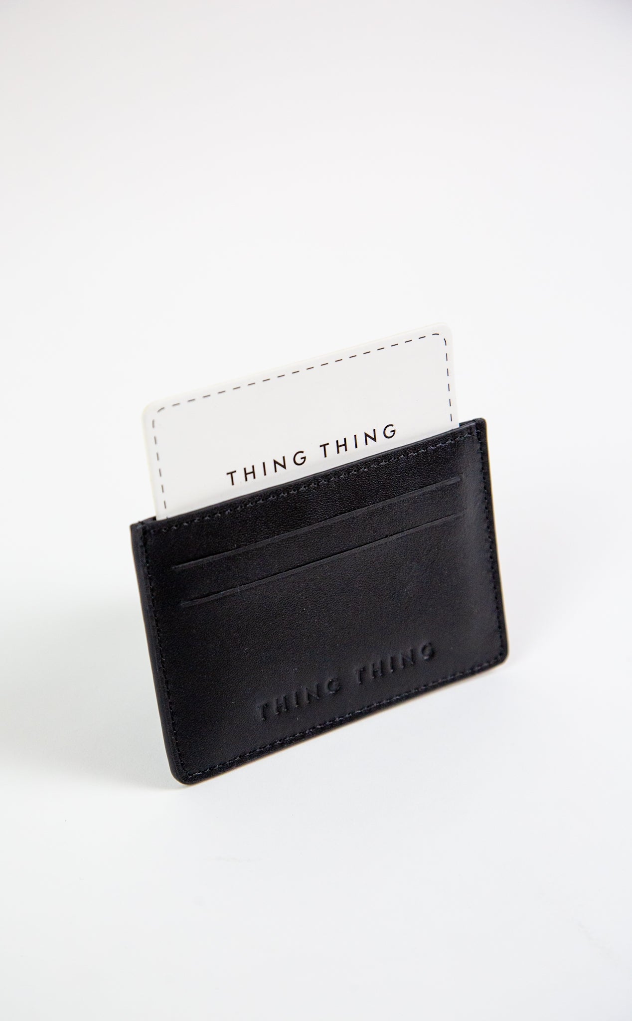 Card Holder - Black Leather