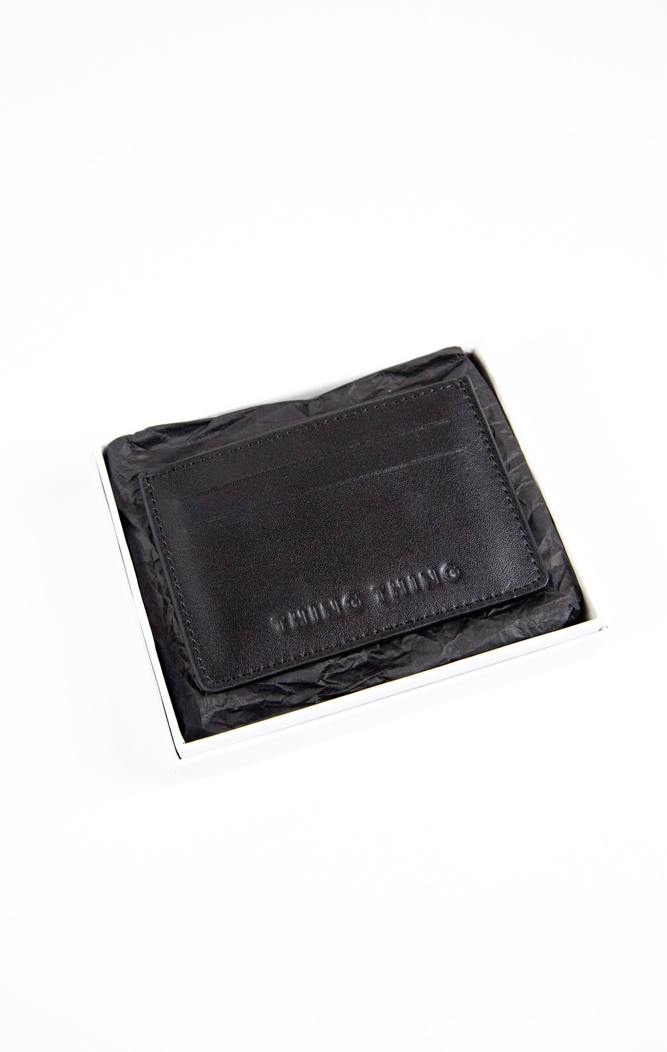 Card Holder - Black Leather