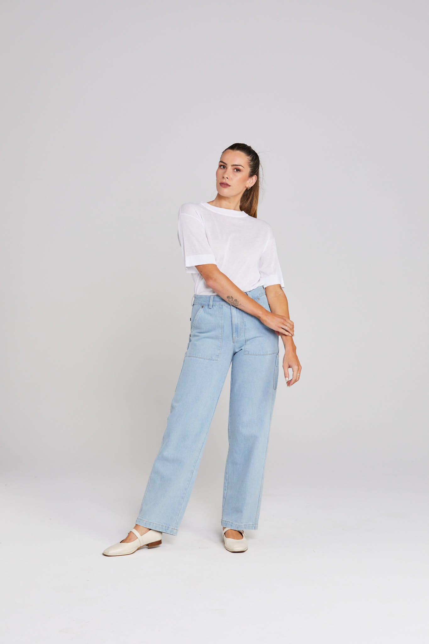 Helpful Jean - Stone Wash Denim