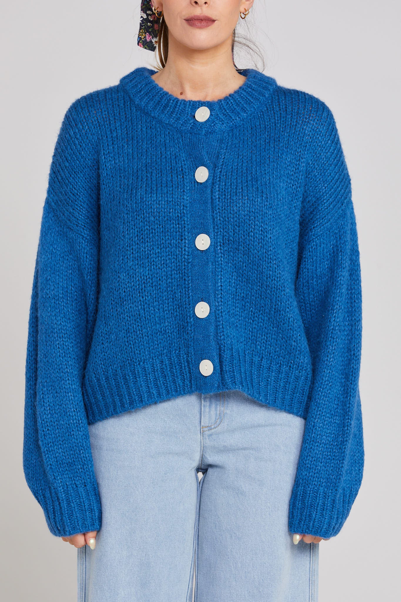 Cleo Cardigan - Cobalt