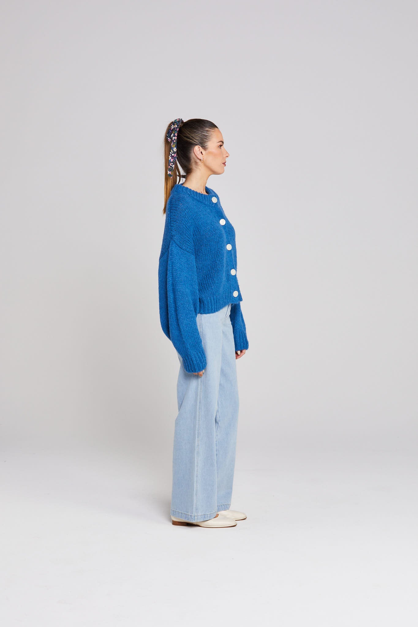 Cleo Cardigan - Cobalt