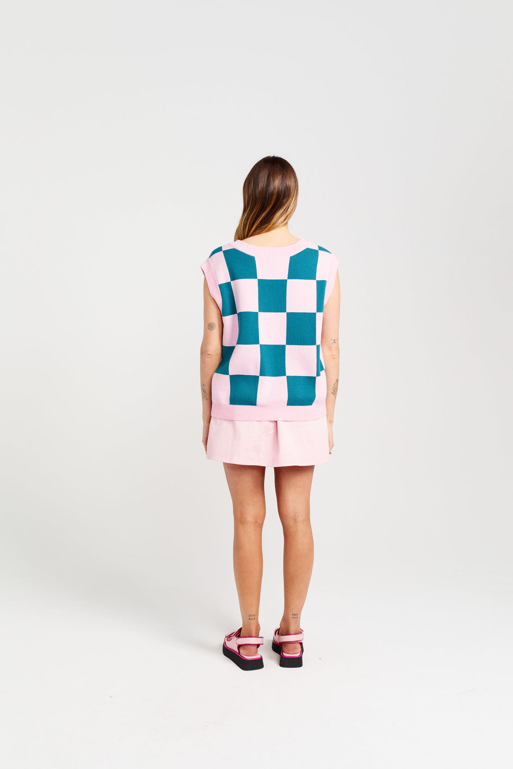 Check It Vest - Teal Candy