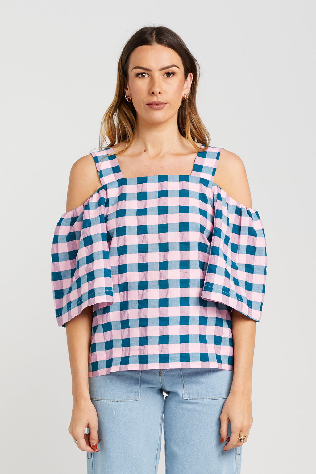 Cut Away Top - Teal Candy