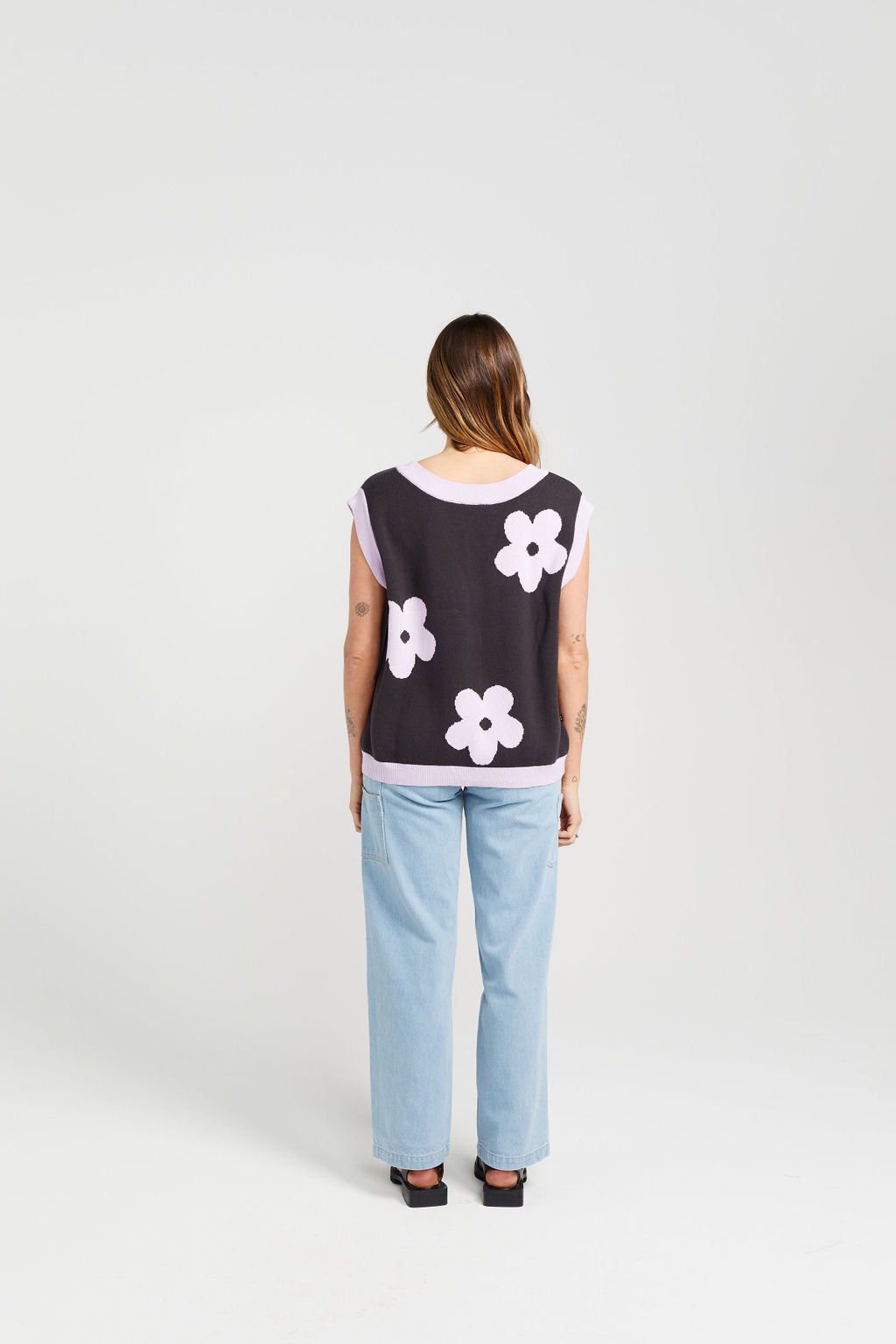 Bloom Vest - Coal Lilac