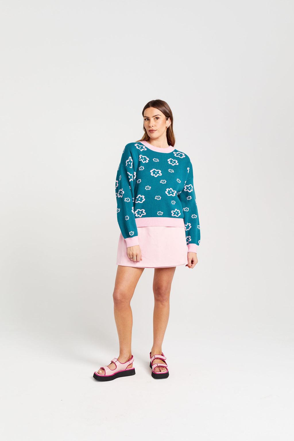 Rosie Jumper - Teal Candy