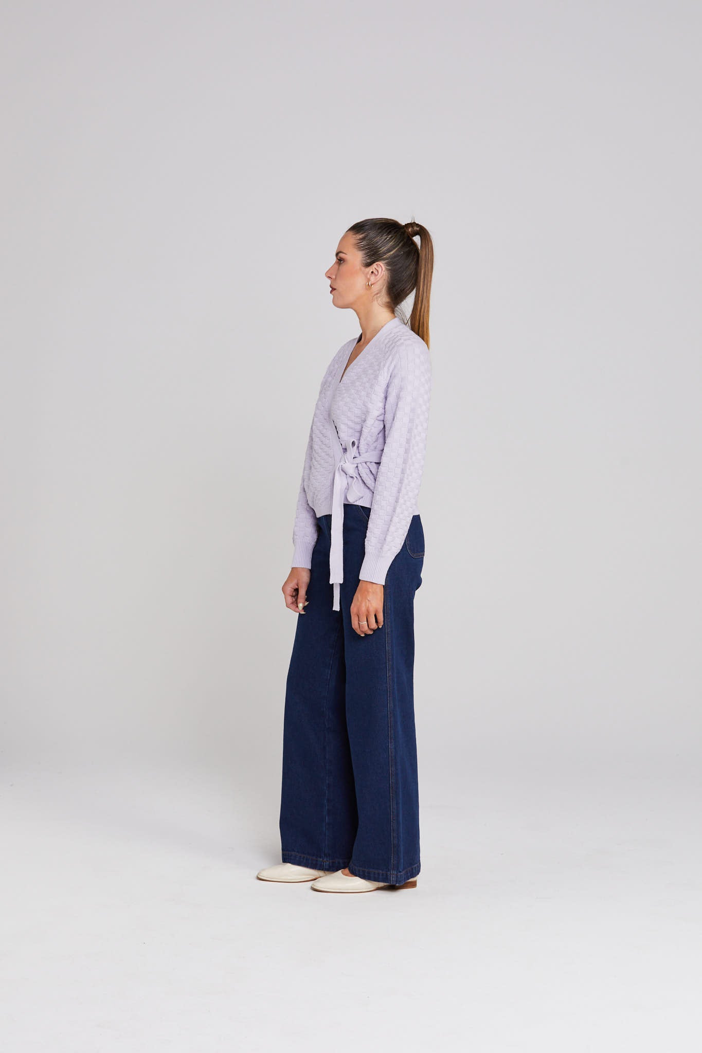 Wrapt Cardigan - Lilac