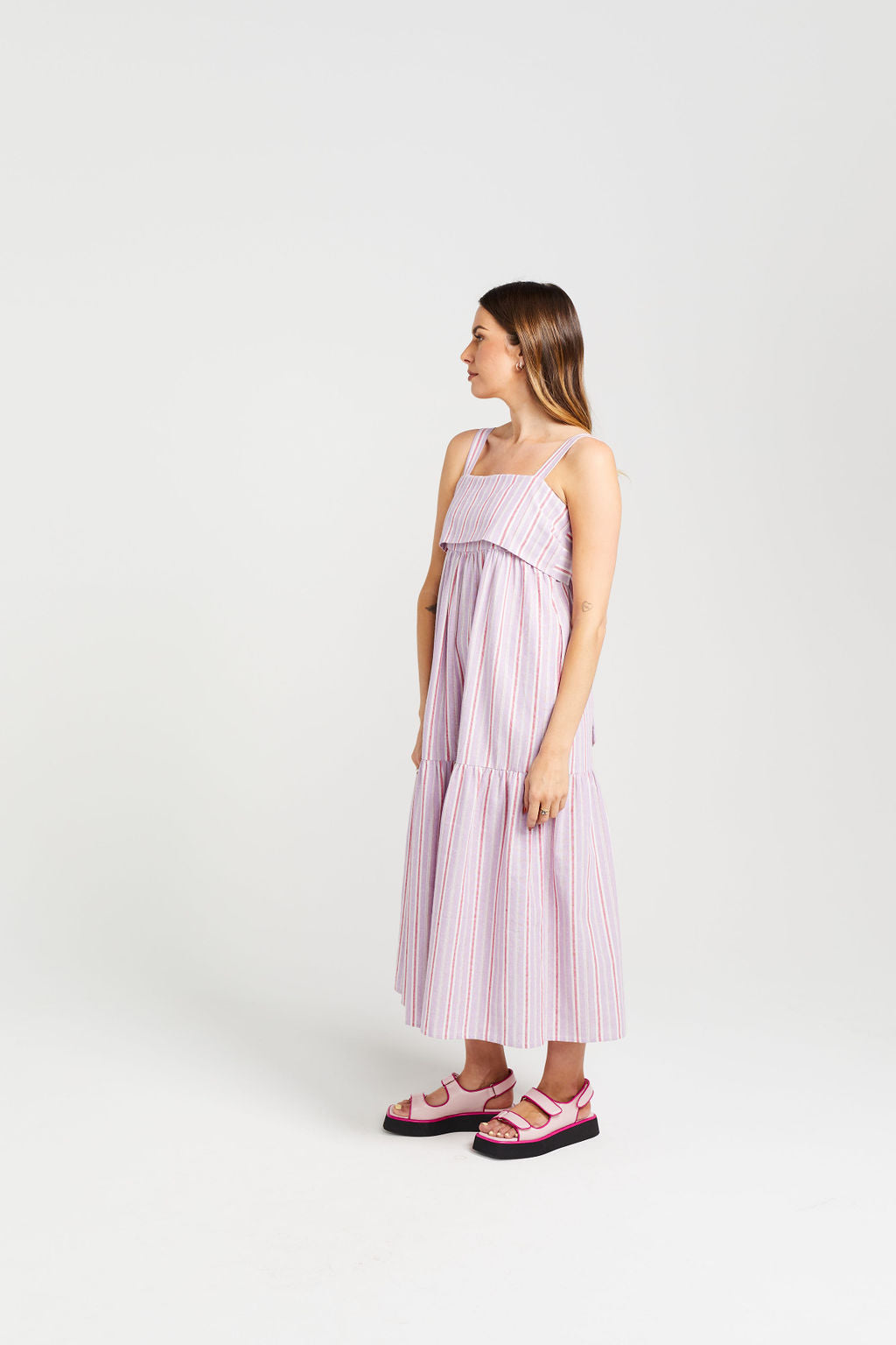 Zigger Dress - Lilac Fuchsia