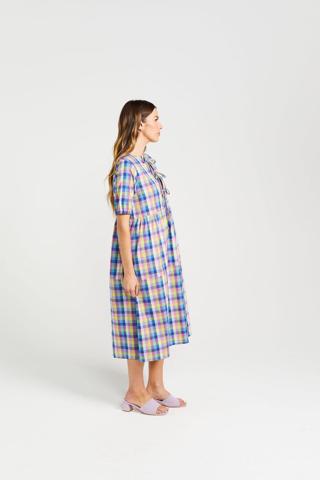 Tie Up Leah Dress - Summer Picnic