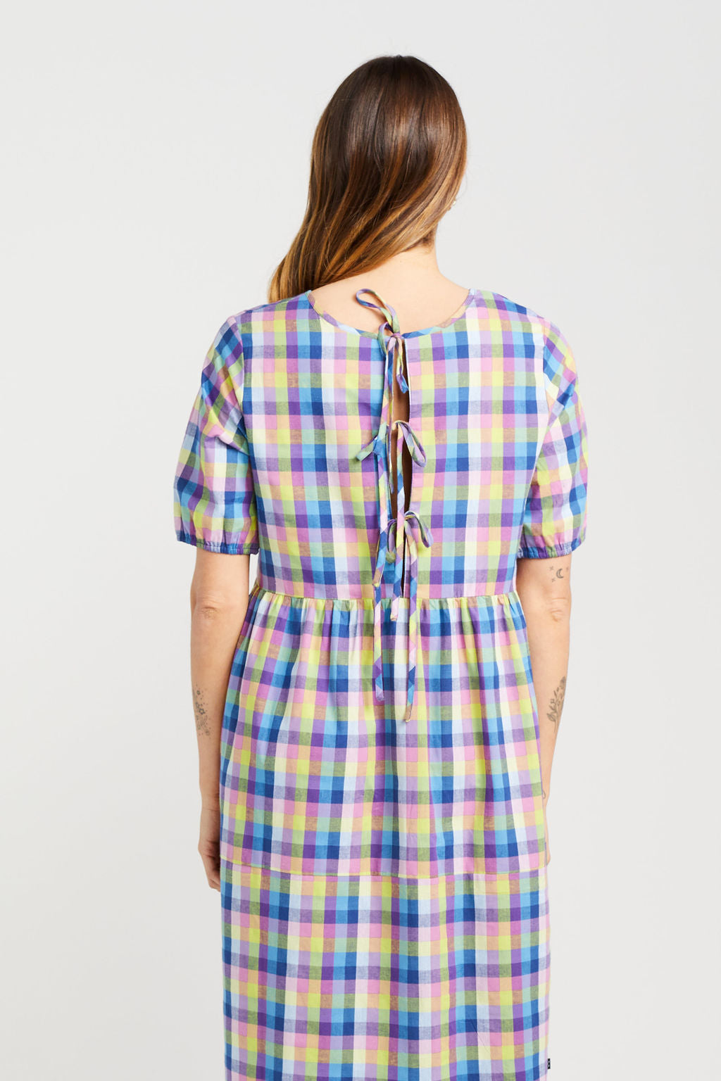 Tie Up Leah Dress - Summer Picnic