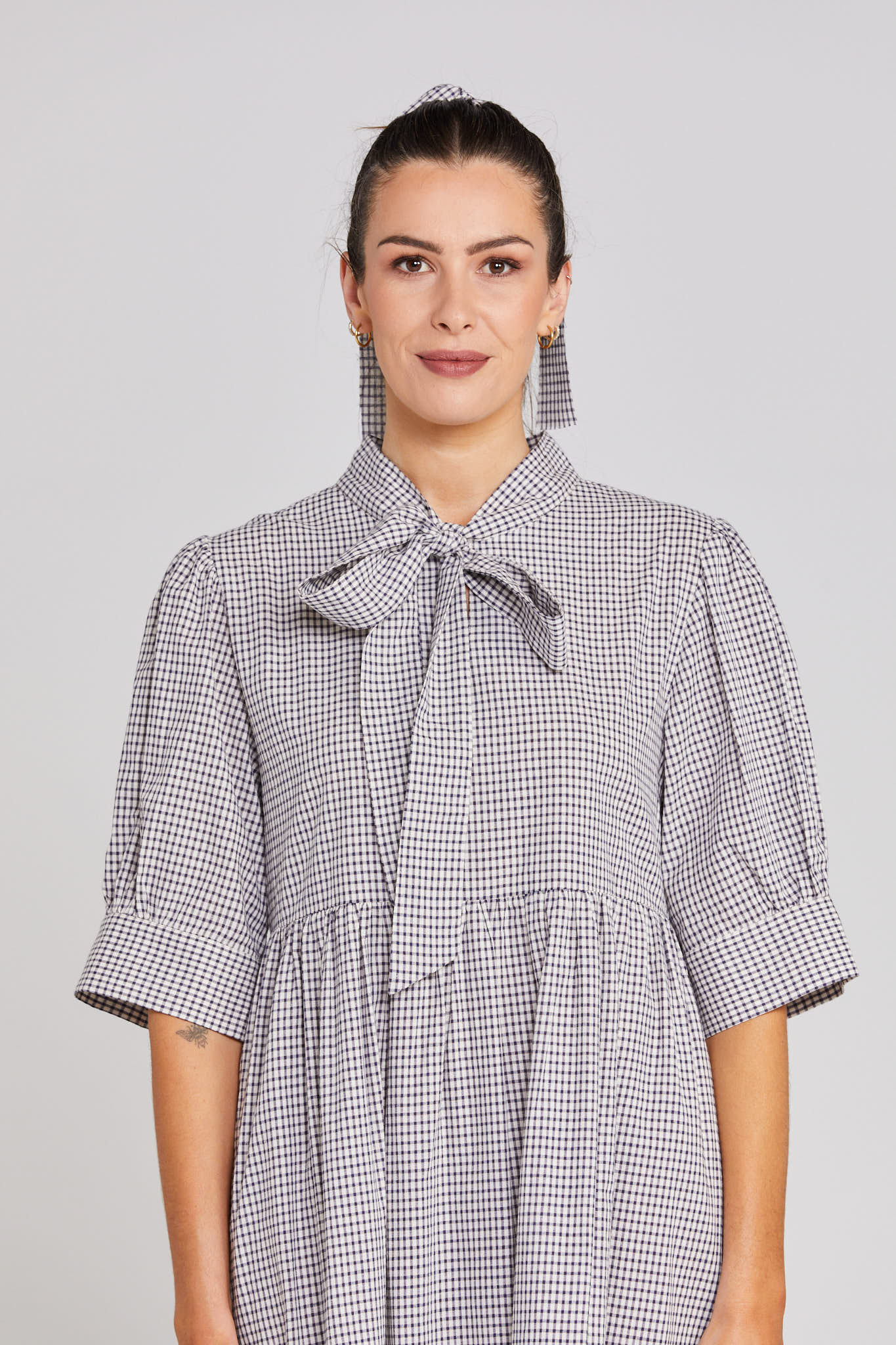 Nightfall Dress - Midnight Checkers