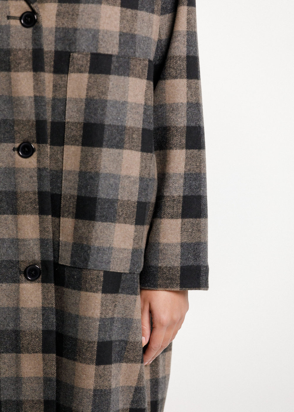 Quinn check coat sale